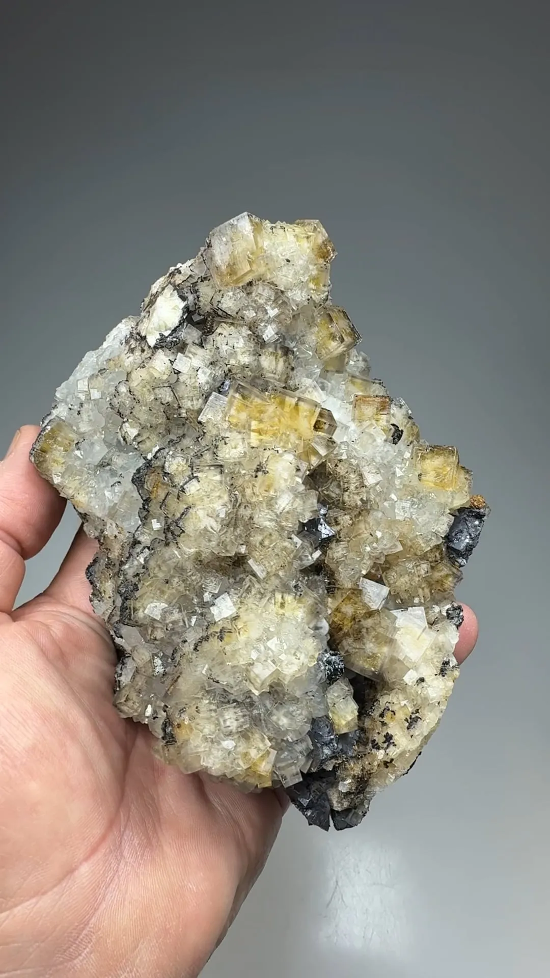 Fluorite with Quartz, Galena - image 2
