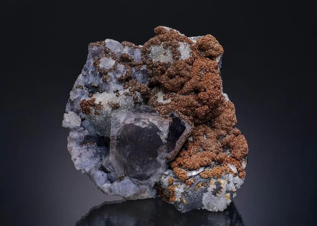 Fluorite with Quartz Galena and Siderite image