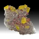 Fluorite with Quartz, Hematite - image 1