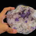 Fluorite With Quartz Natural Mineral Specimen - image 4