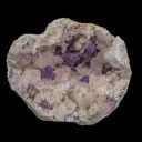 Fluorite With Quartz Natural Mineral Specimen - image 1
