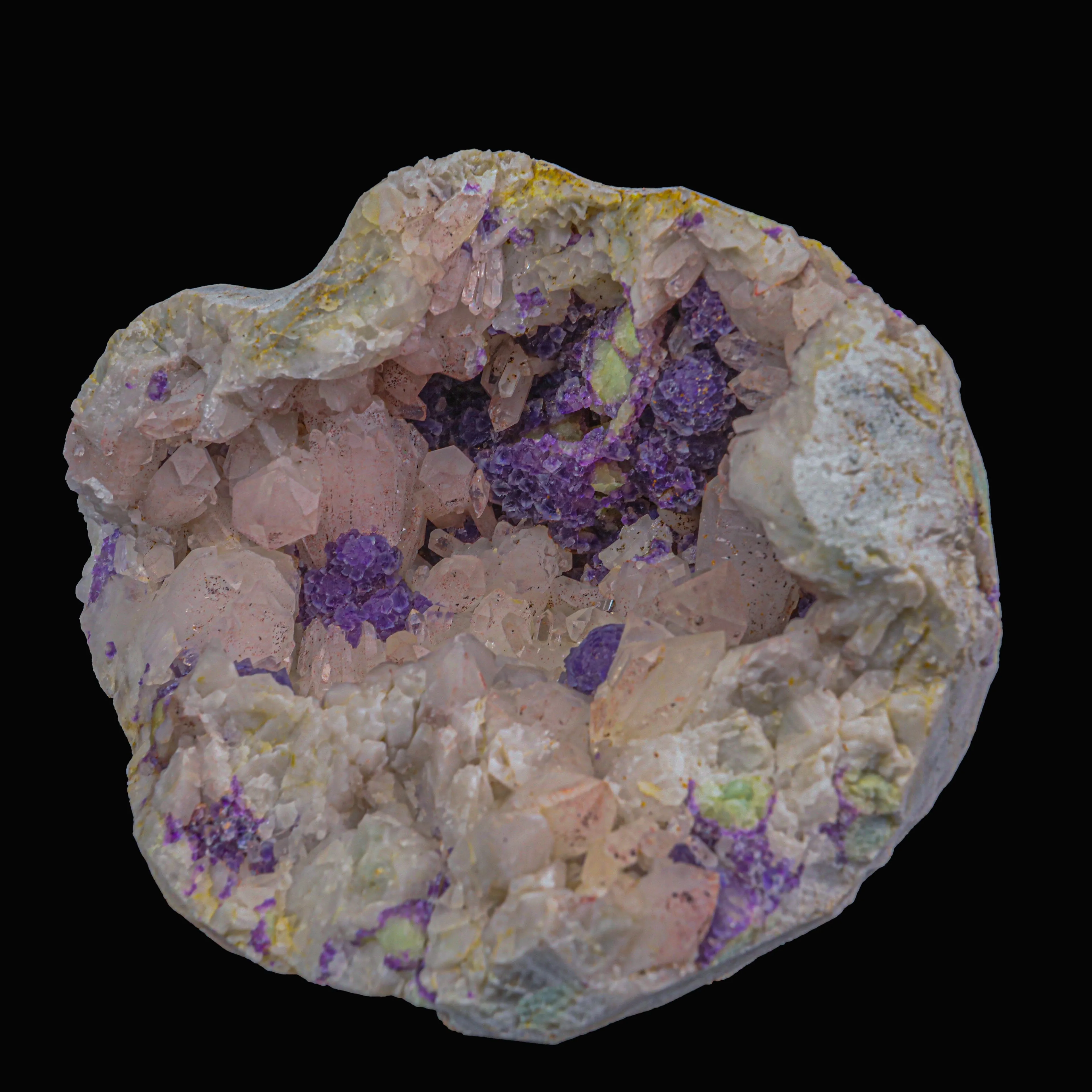 Fluorite With Quartz Natural Mineral Specimen - image 3