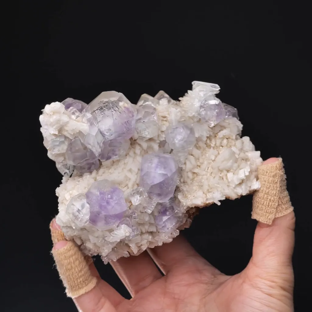 Fluorite with Quartz on Dolomite - image 2