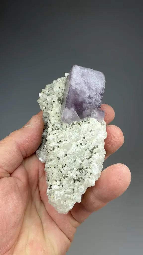Fluorite with Quartz, Pyrite - image 3