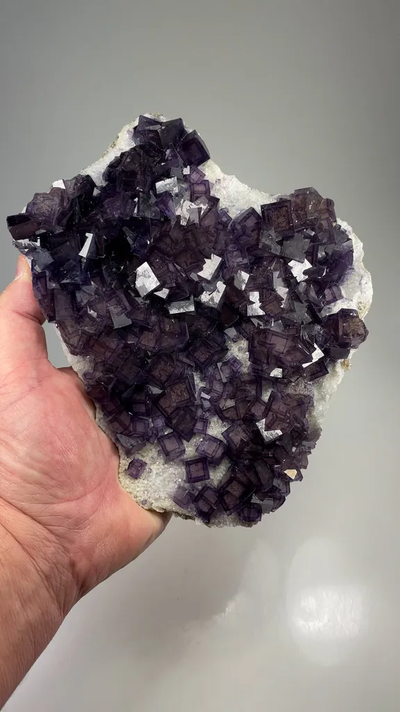 Fluorite with Quartz, Pyrite - image 2