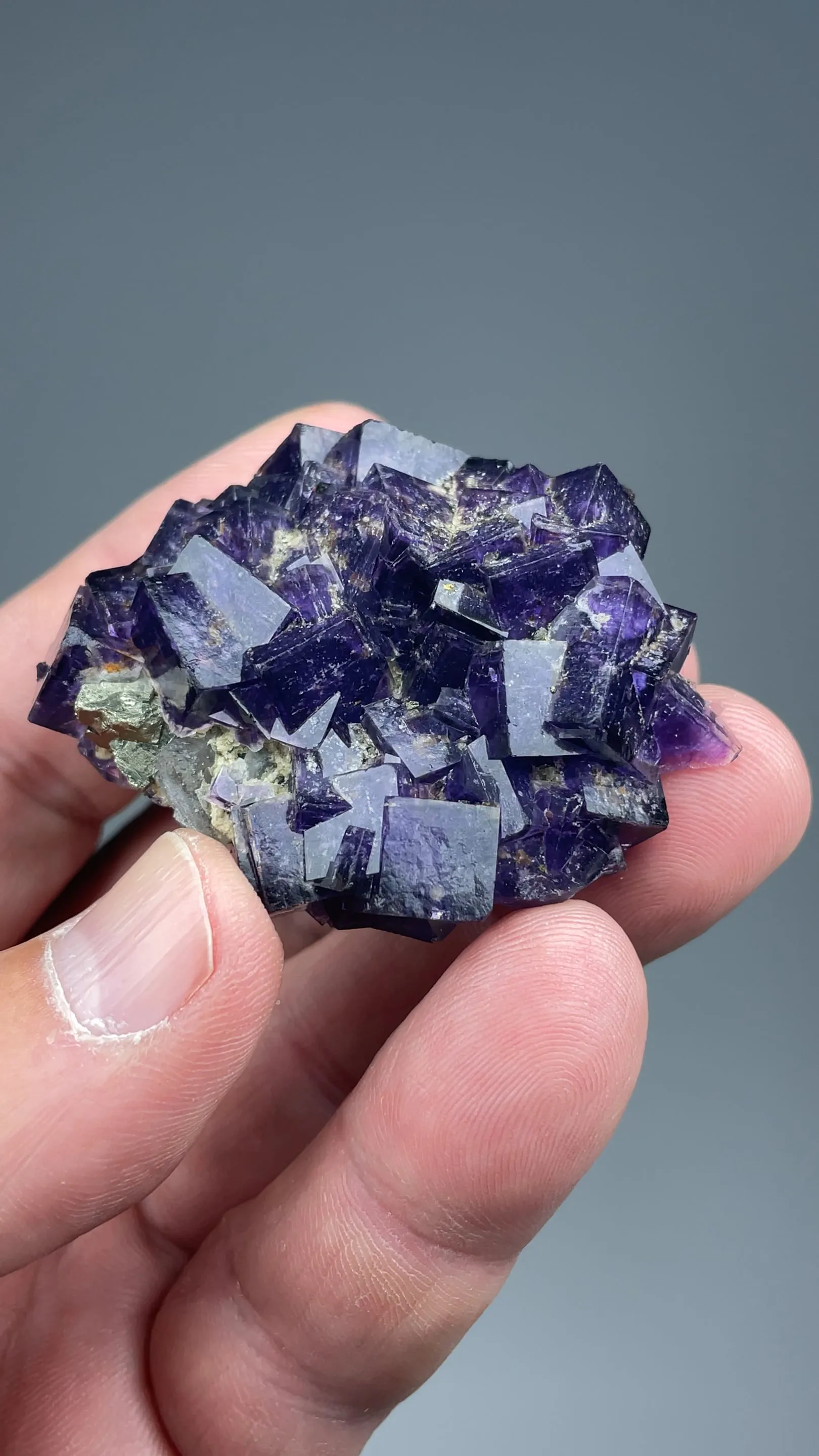 Fluorite with Quartz, Pyrite - image 2