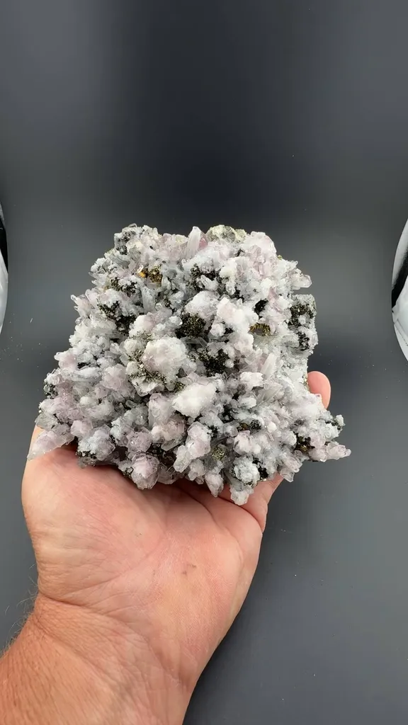Fluorite with Quartz, Pyrite image