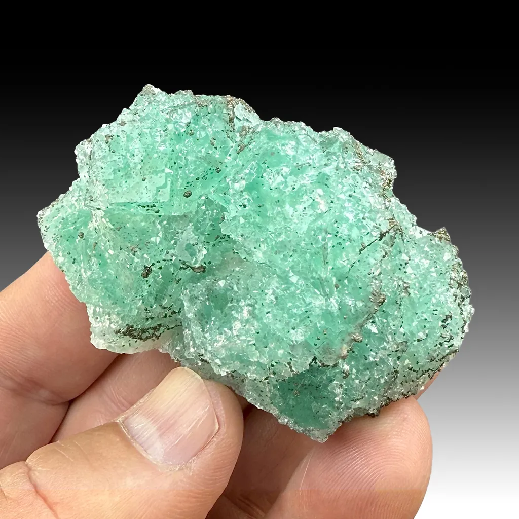 Fluorite with Quartz, Pyrite image