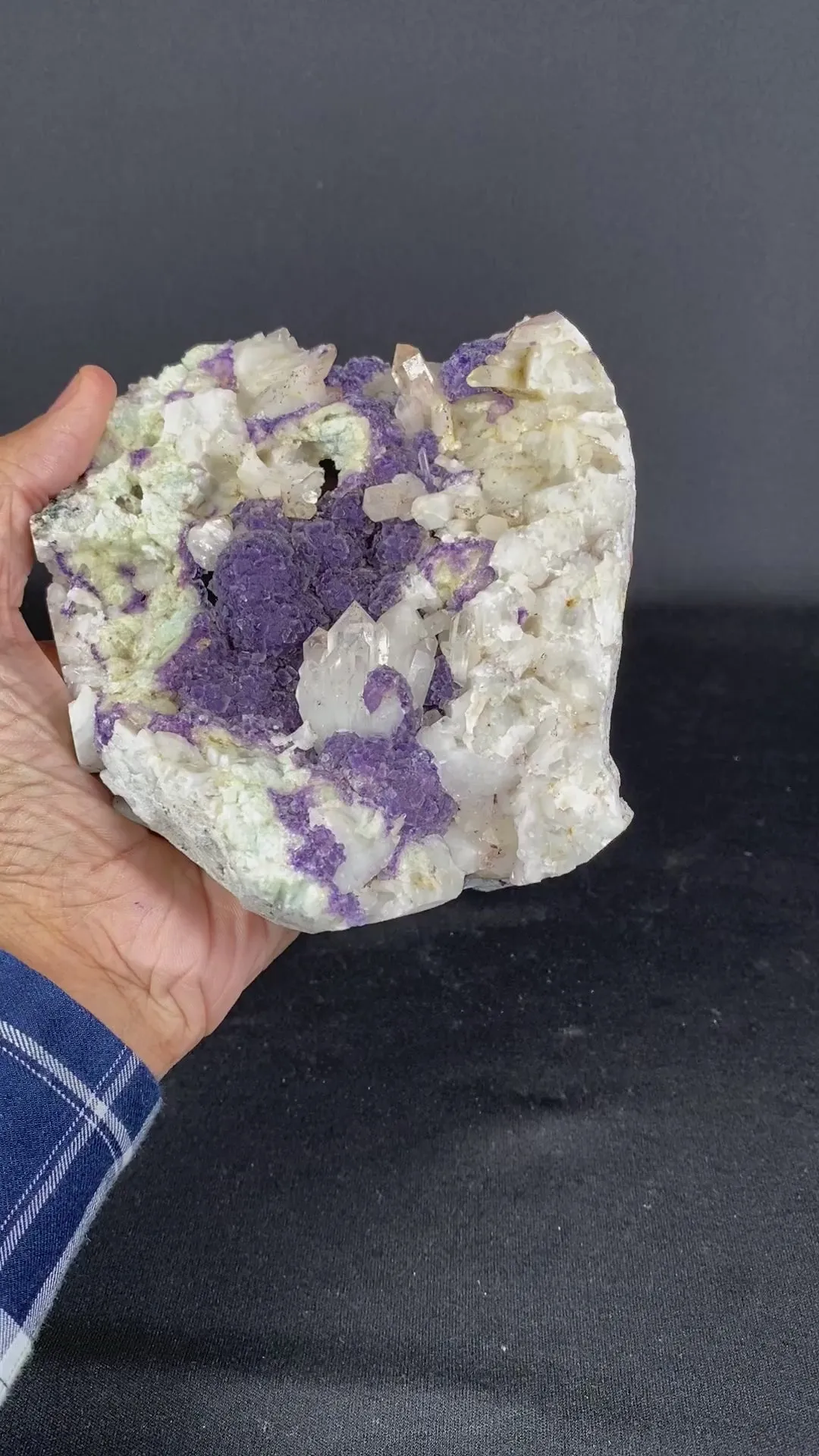 Fluorite With Quartz Rare Natural mineral Specimen - image 6