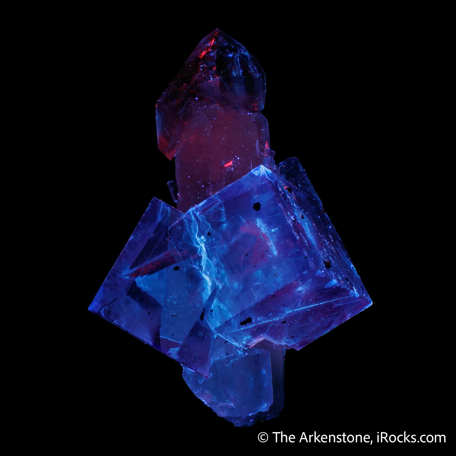 Fluorite with Quartz (Scepter) - image 4