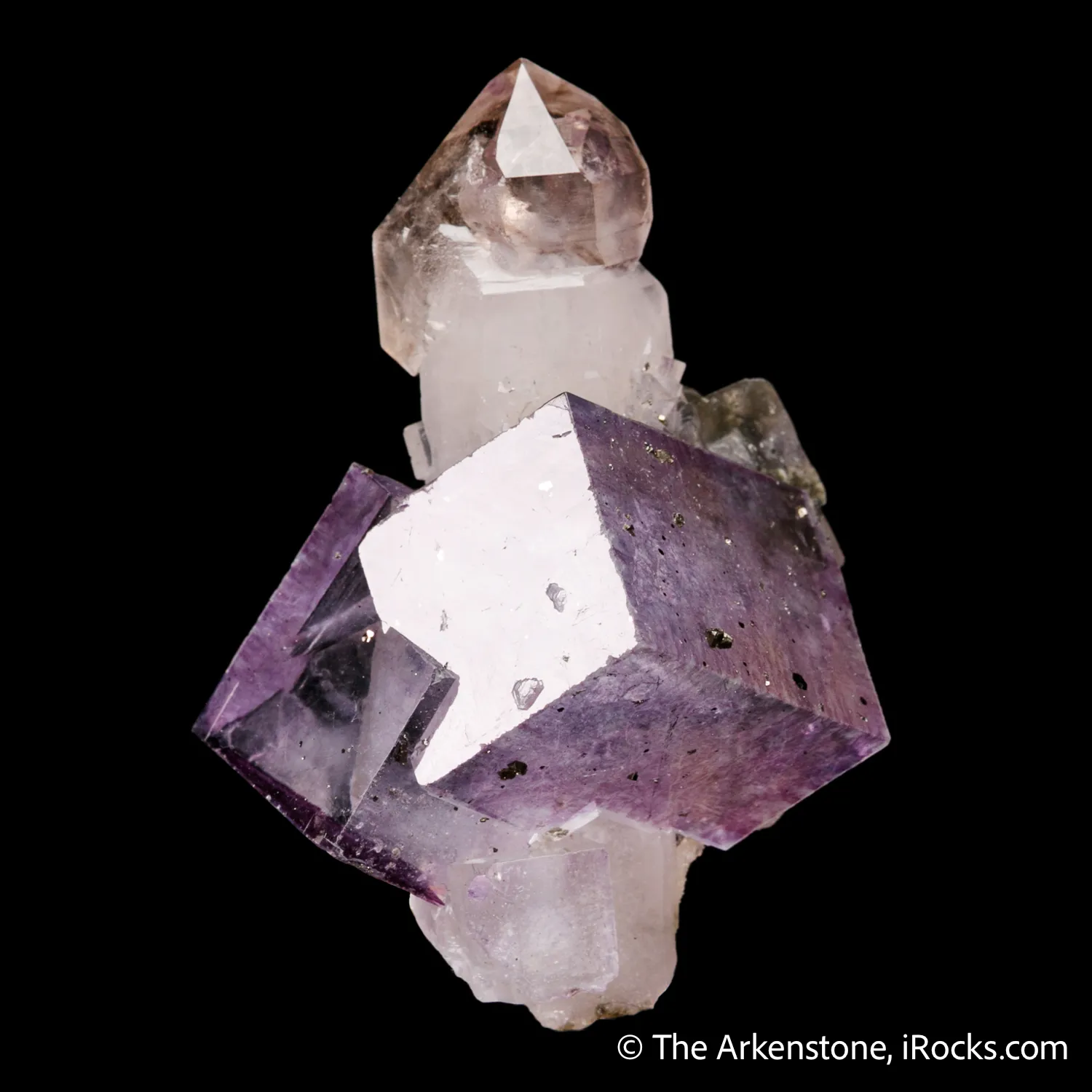 Fluorite with Quartz (Scepter) - image 1