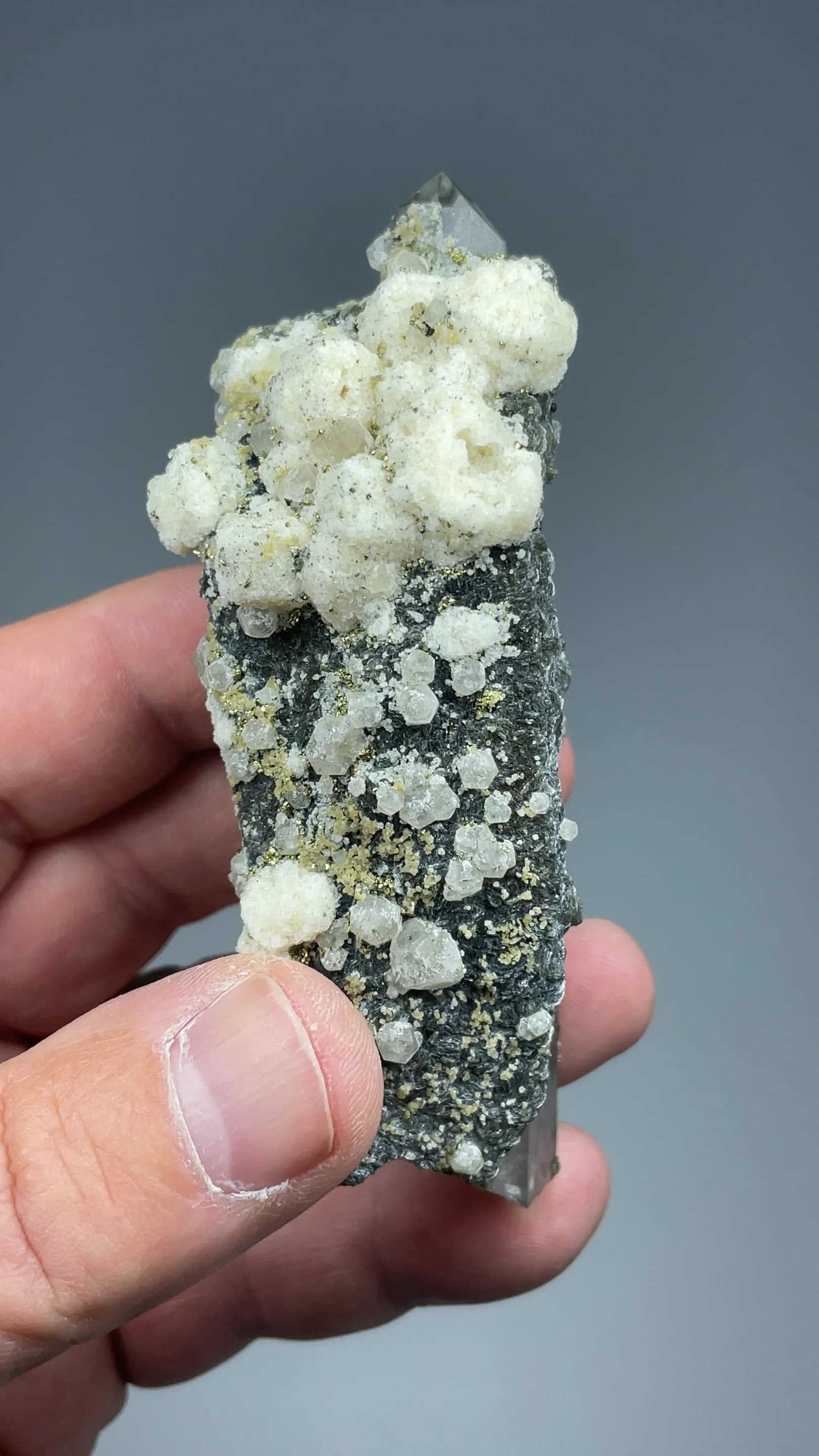 Fluorite with Quartz, Siderite, Chlorite - image 2