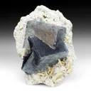 Fluorite with Quartz, Siderite (restored 1x) - image 1