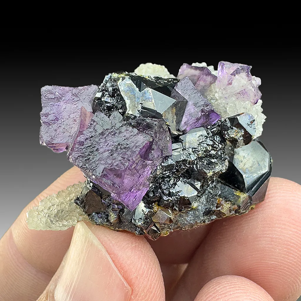 Fluorite with Quartz, Sphalerite image