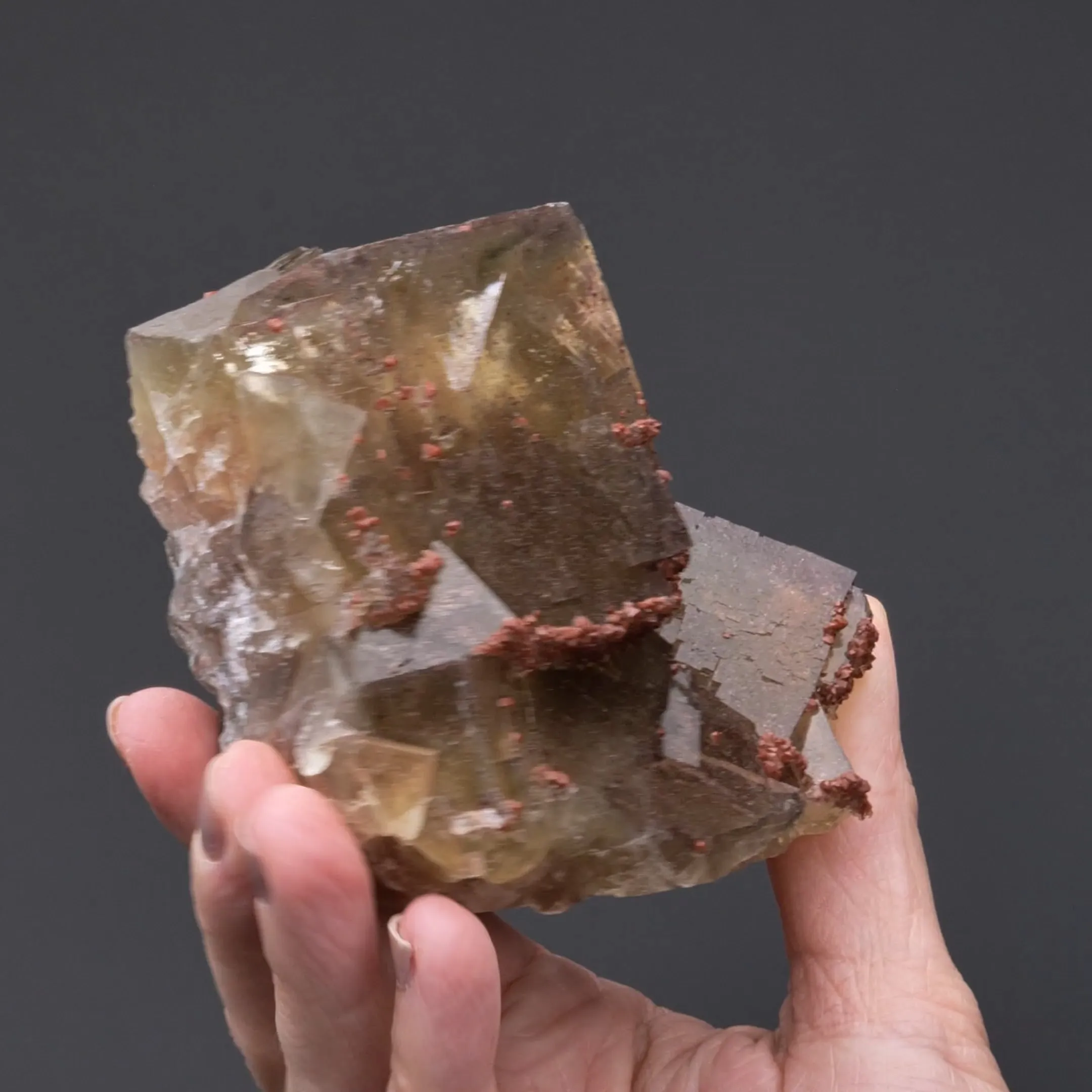 Fluorite with Quartz var. Eisenkiesel - image 2