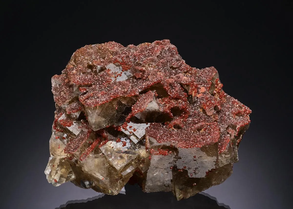 Fluorite with Quartz var. Eisenkiesel - image 1