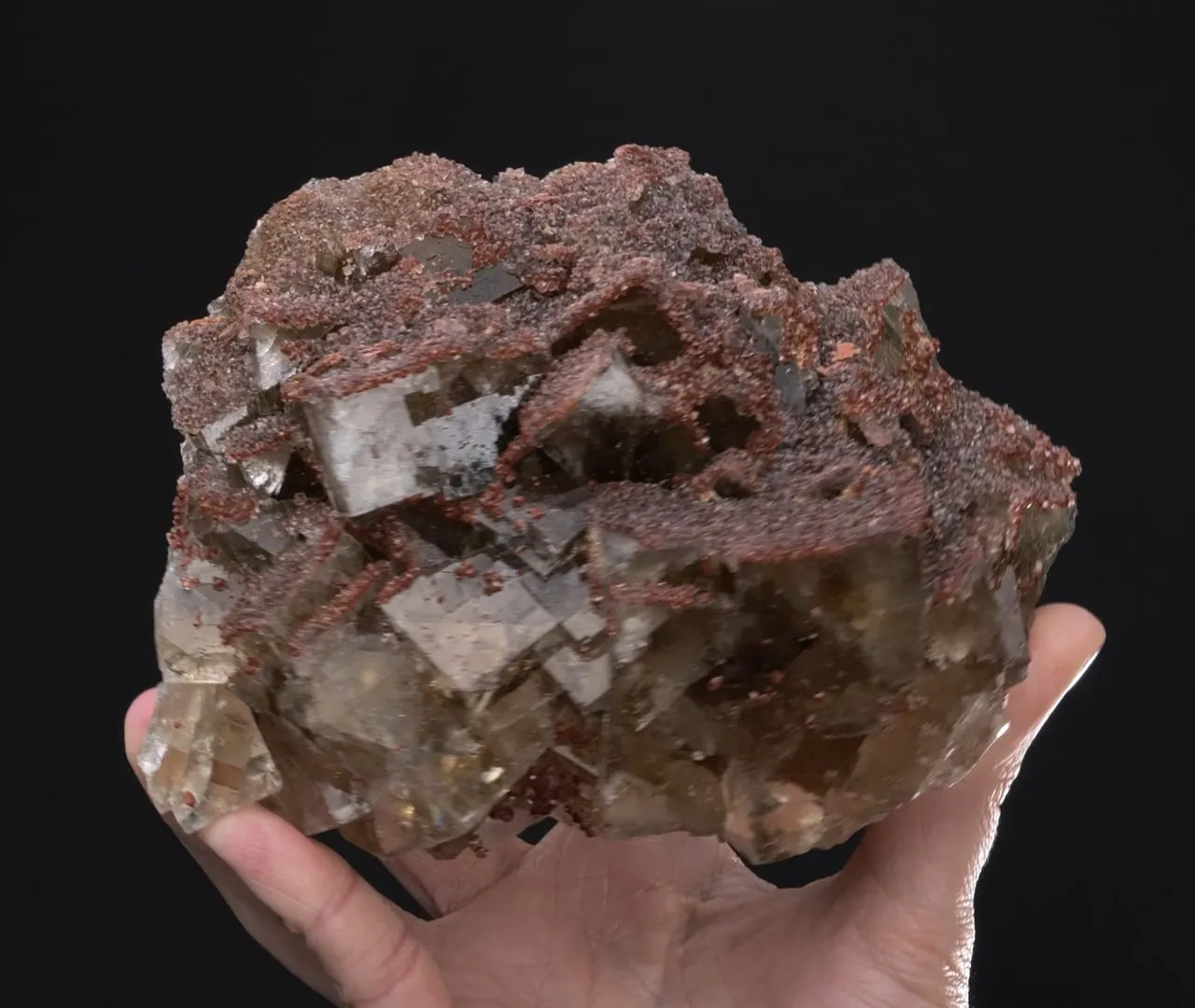 Fluorite with Quartz var. Eisenkiesel - image 2