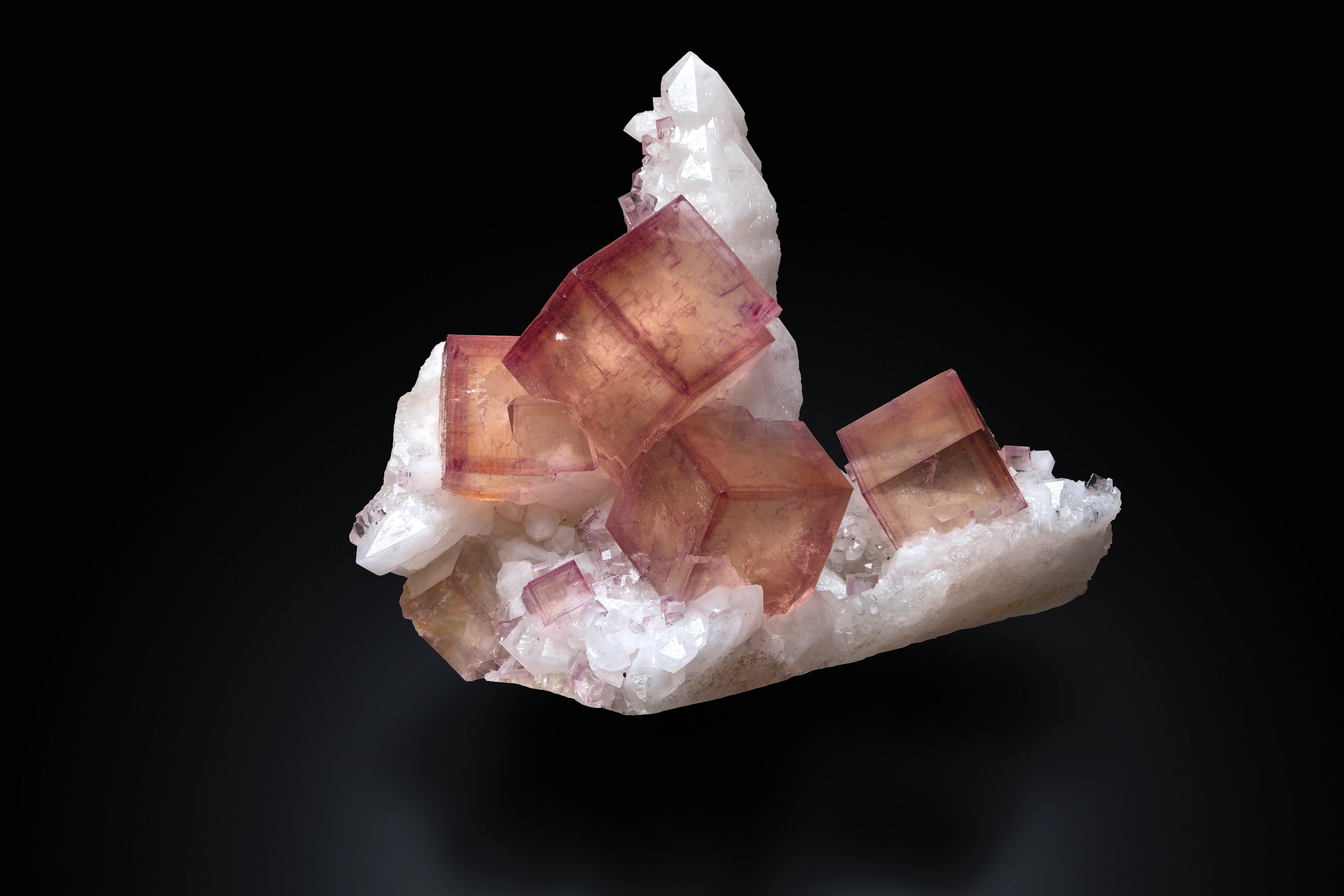 Fluorite with Quartz, Yaogangxian Mine - image 1