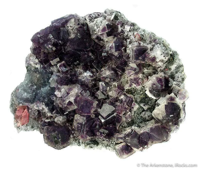 Fluorite With Rhodochrosite image