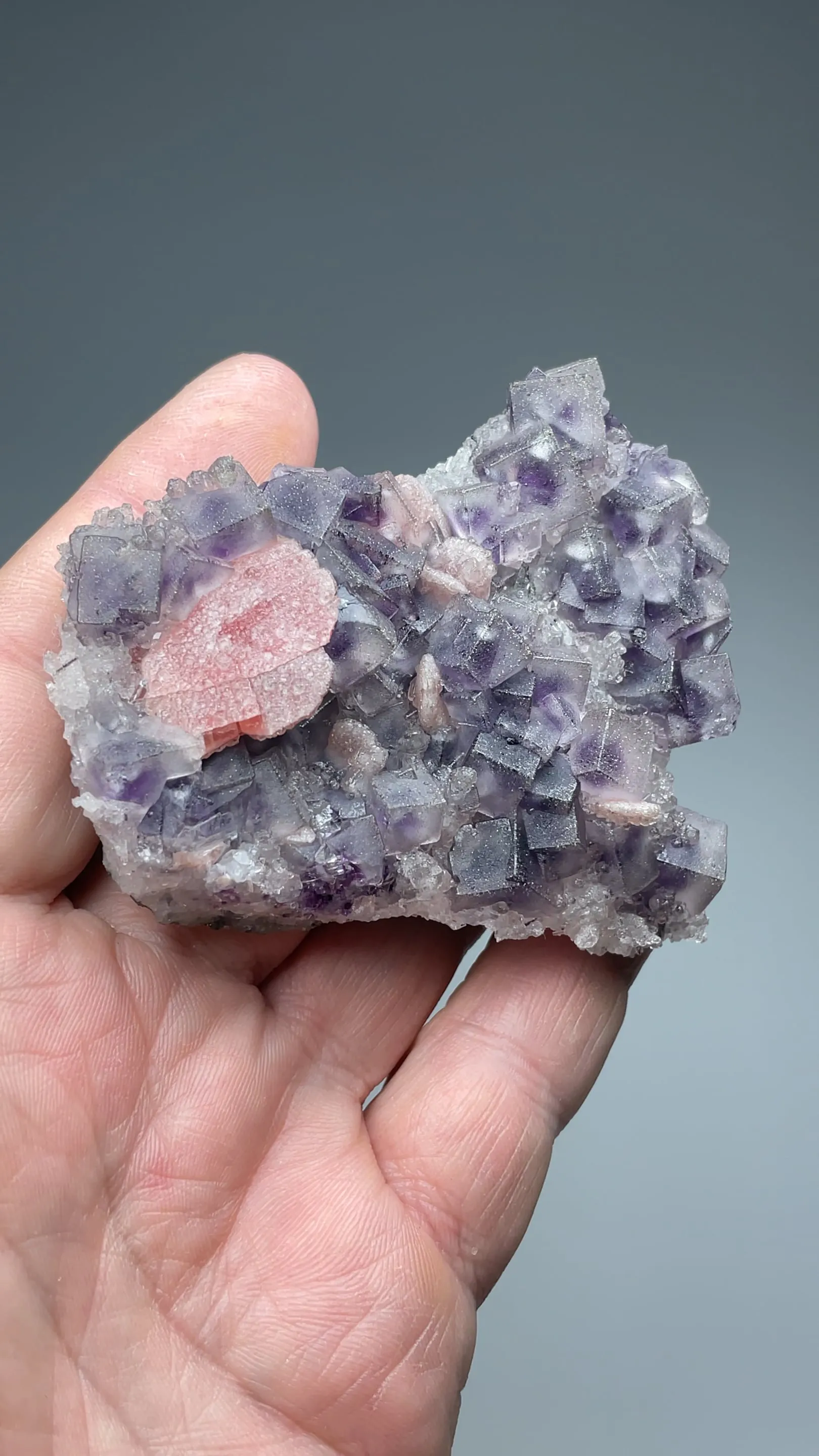 Fluorite with Rhodochrosite - image 2