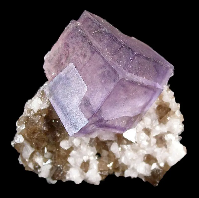Fluorite With Scheelite image