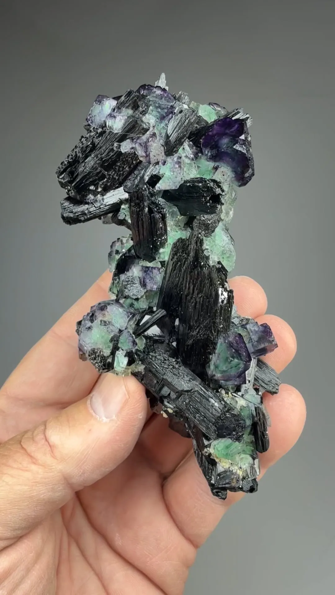 Fluorite with Schorl - image 2