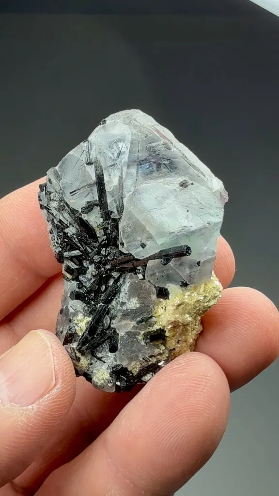 Fluorite with Schorl - image 2