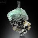 Fluorite with Schorl and Albite from Pakistan - image 2