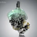 Fluorite with Schorl and Albite from Pakistan - image 1