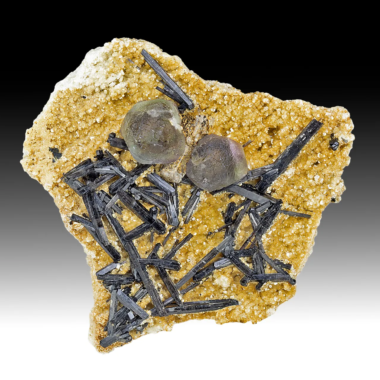 Fluorite with Schorl - image 1