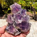 Fluorite with Siderite, Calcite - image 2