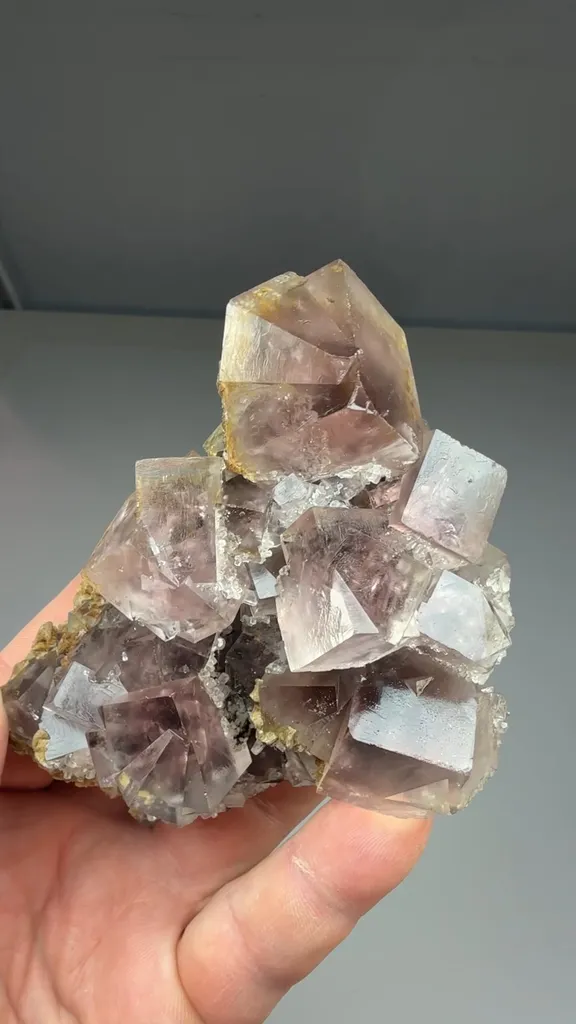 Fluorite with Siderite, Calcite - image 3