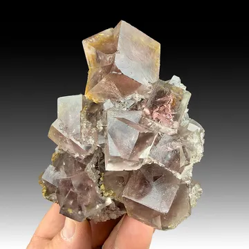 Fluorite with Siderite, Calcite