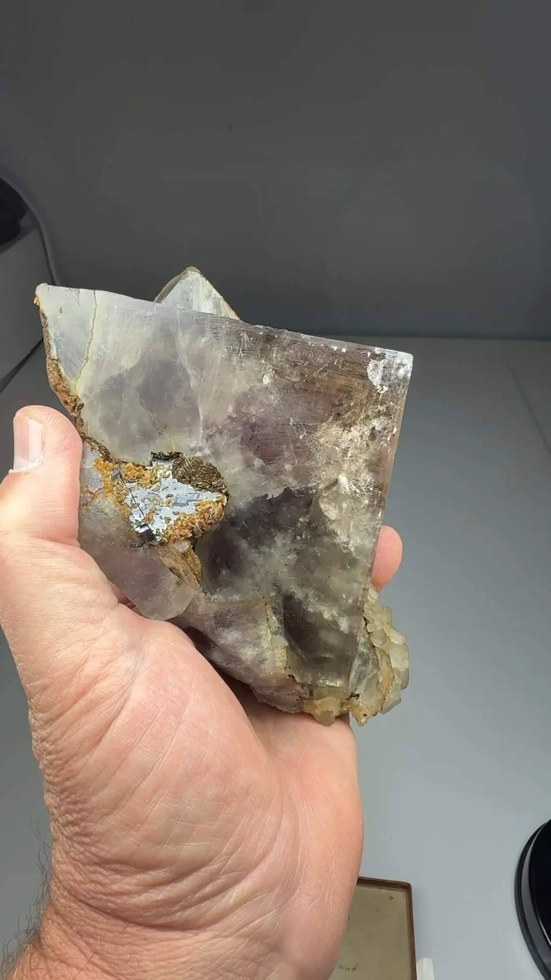 Fluorite with Siderite, Calcite - image 2