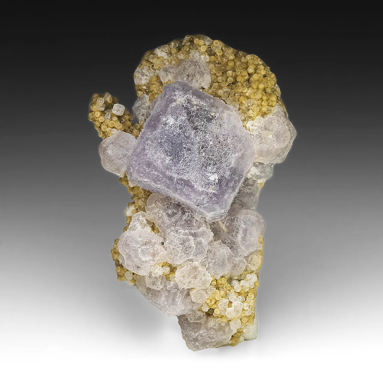 Fluorite with Siderite, Quartz - image 1