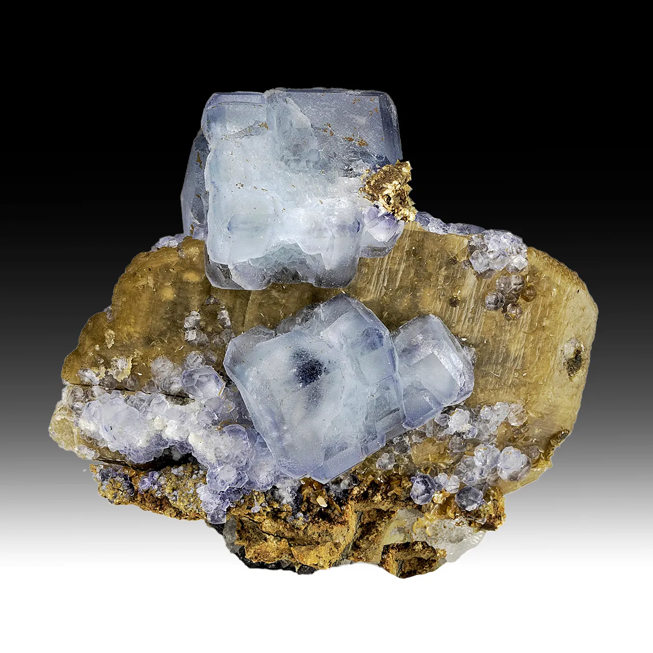 Fluorite with Siderite, Quartz - image 1