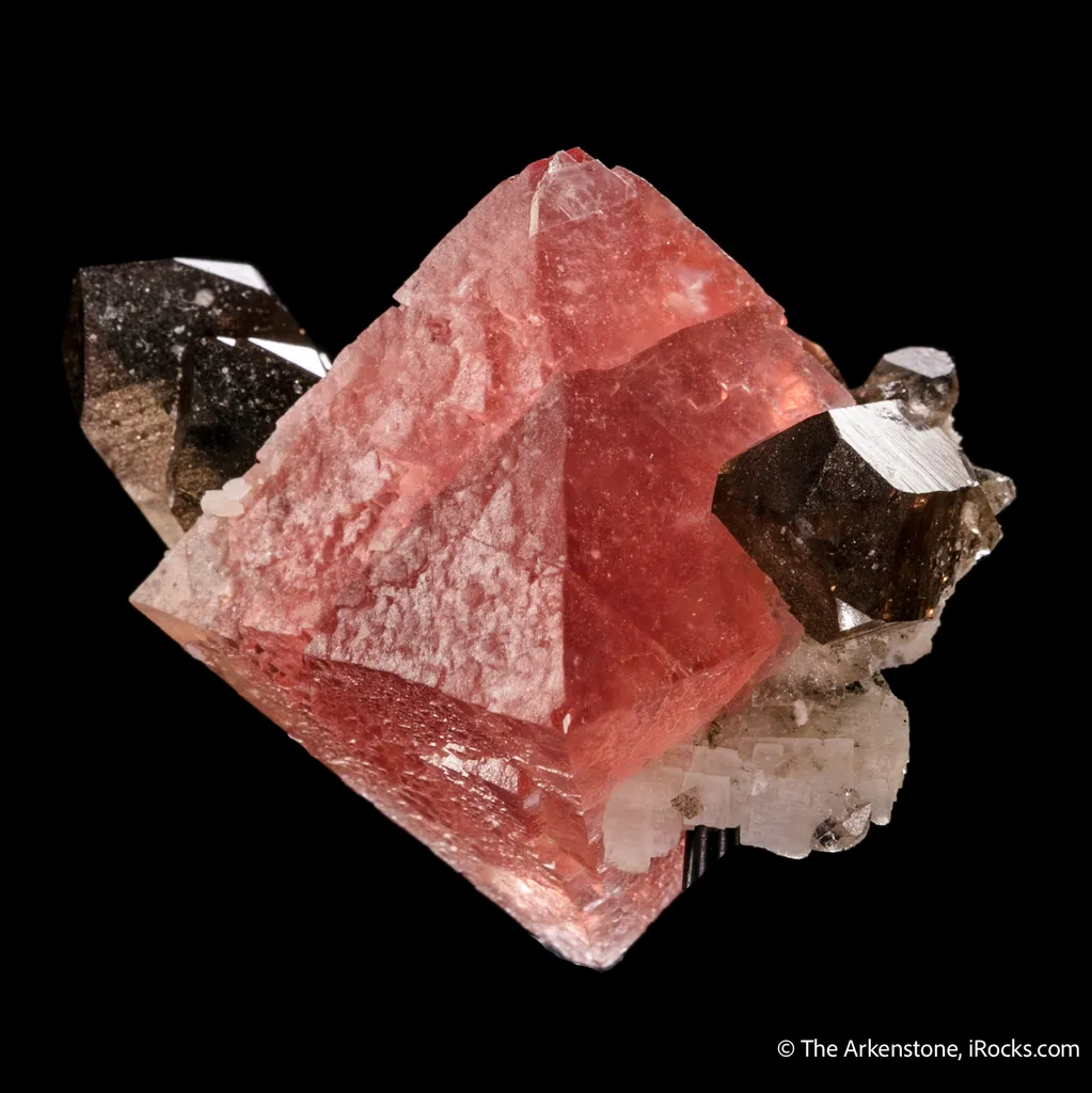 Fluorite with Smoky Quartz (floater) image