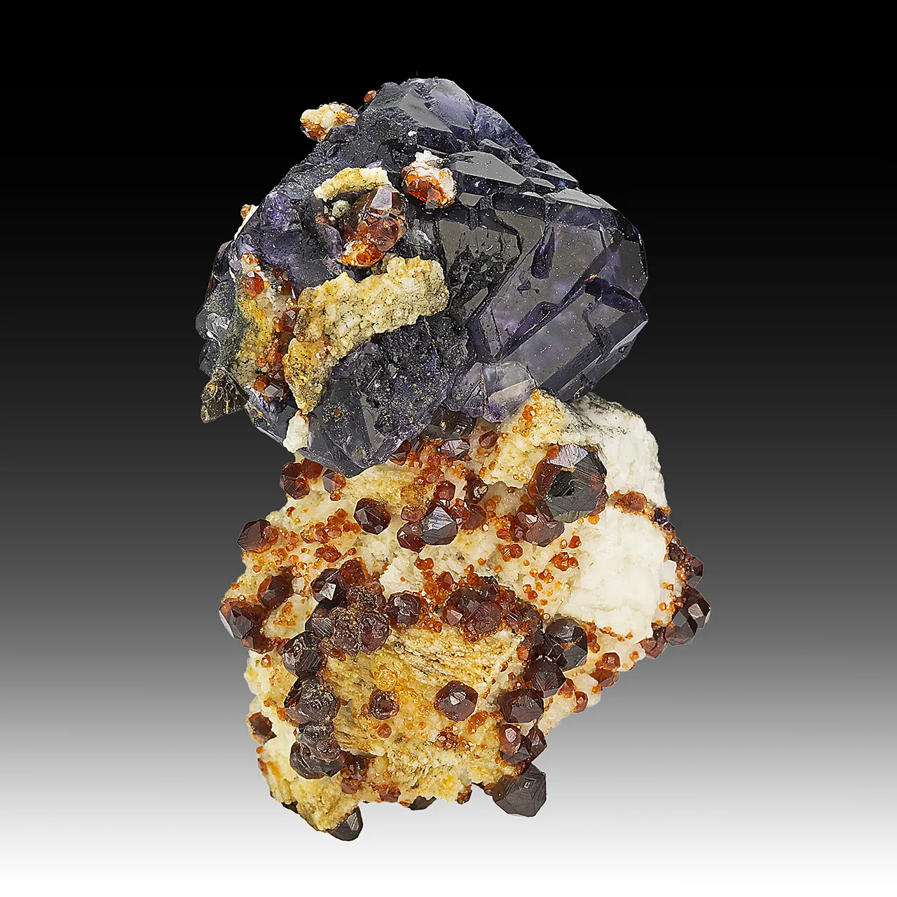Fluorite with Spessartine - image 1