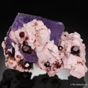 Fluorite with Spessartine and Albite - image 3