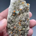 Fluorite with Spessartine, Quartz - image 2