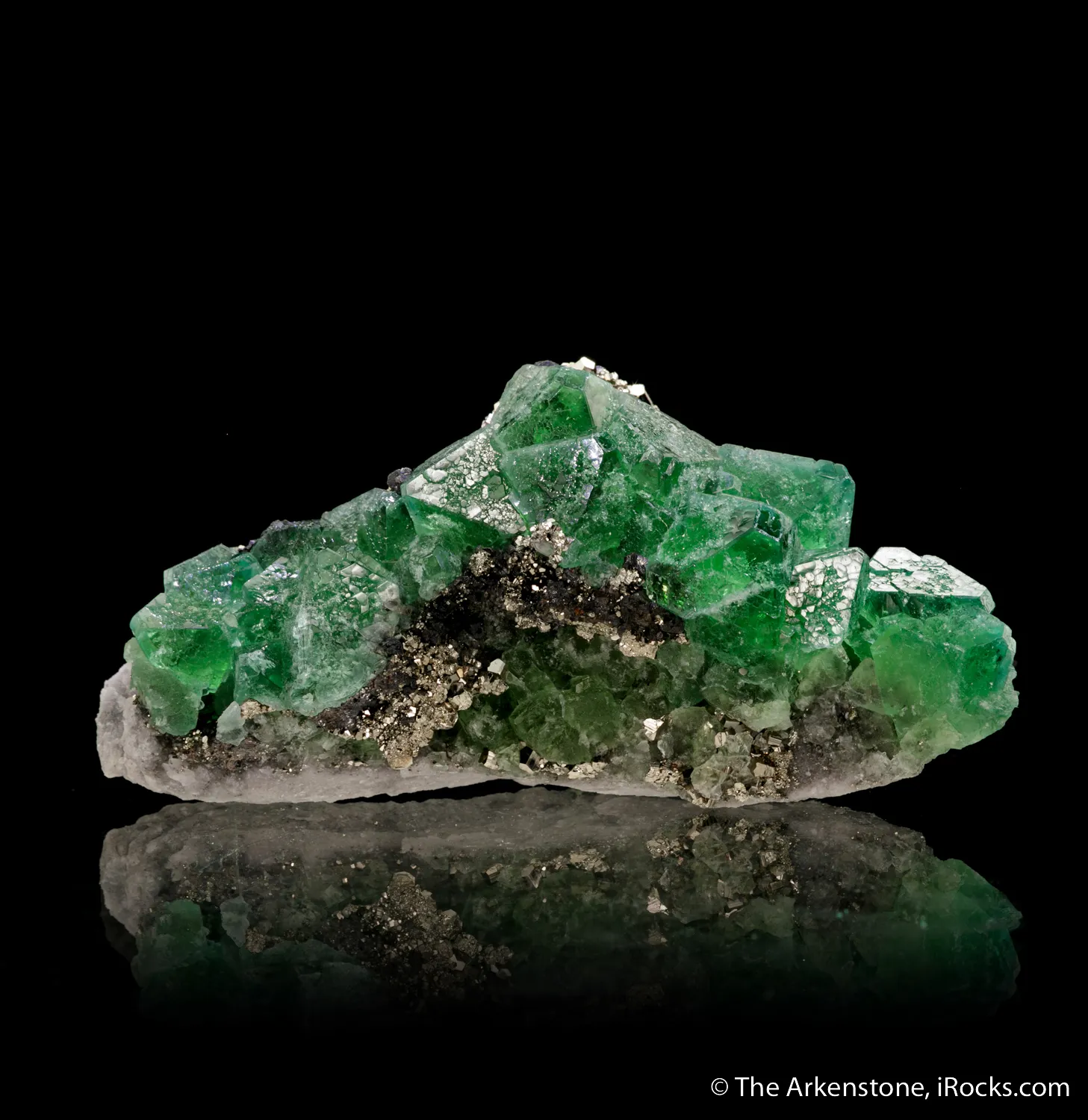 Fluorite with Sphalerite and Pyrite - image 1
