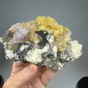Fluorite with Sphalerite, Calcite - image 2