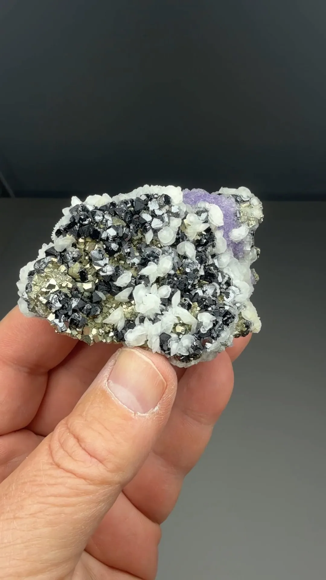 Fluorite with Sphalerite, Calcite, Pyrite - image 2