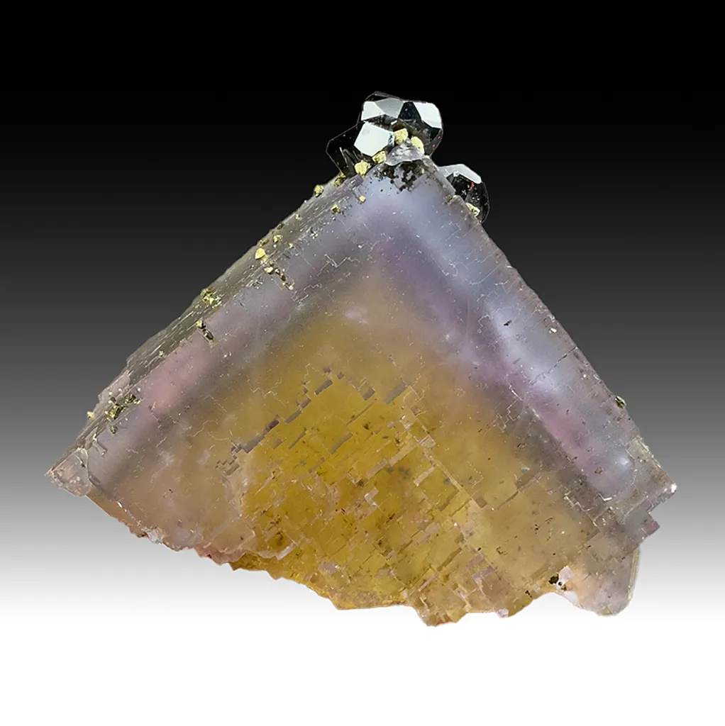 Fluorite with Sphalerite, Chalcopyrite image