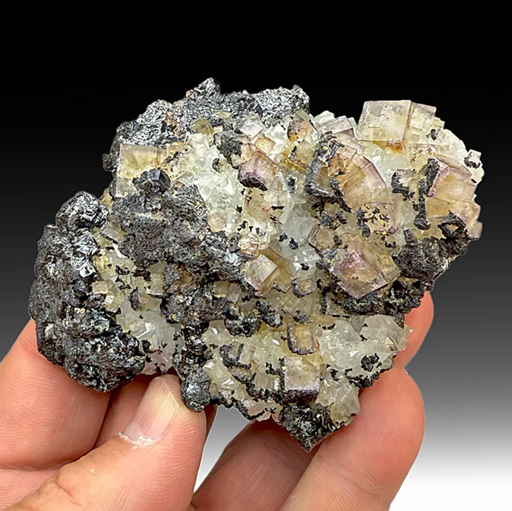 Fluorite with Sphalerite, Chalcopyrite, Ankerite, Quartz image