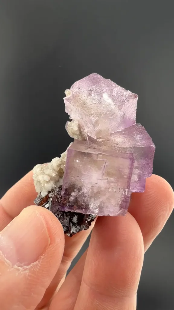 Fluorite with Sphalerite, Dolomite image