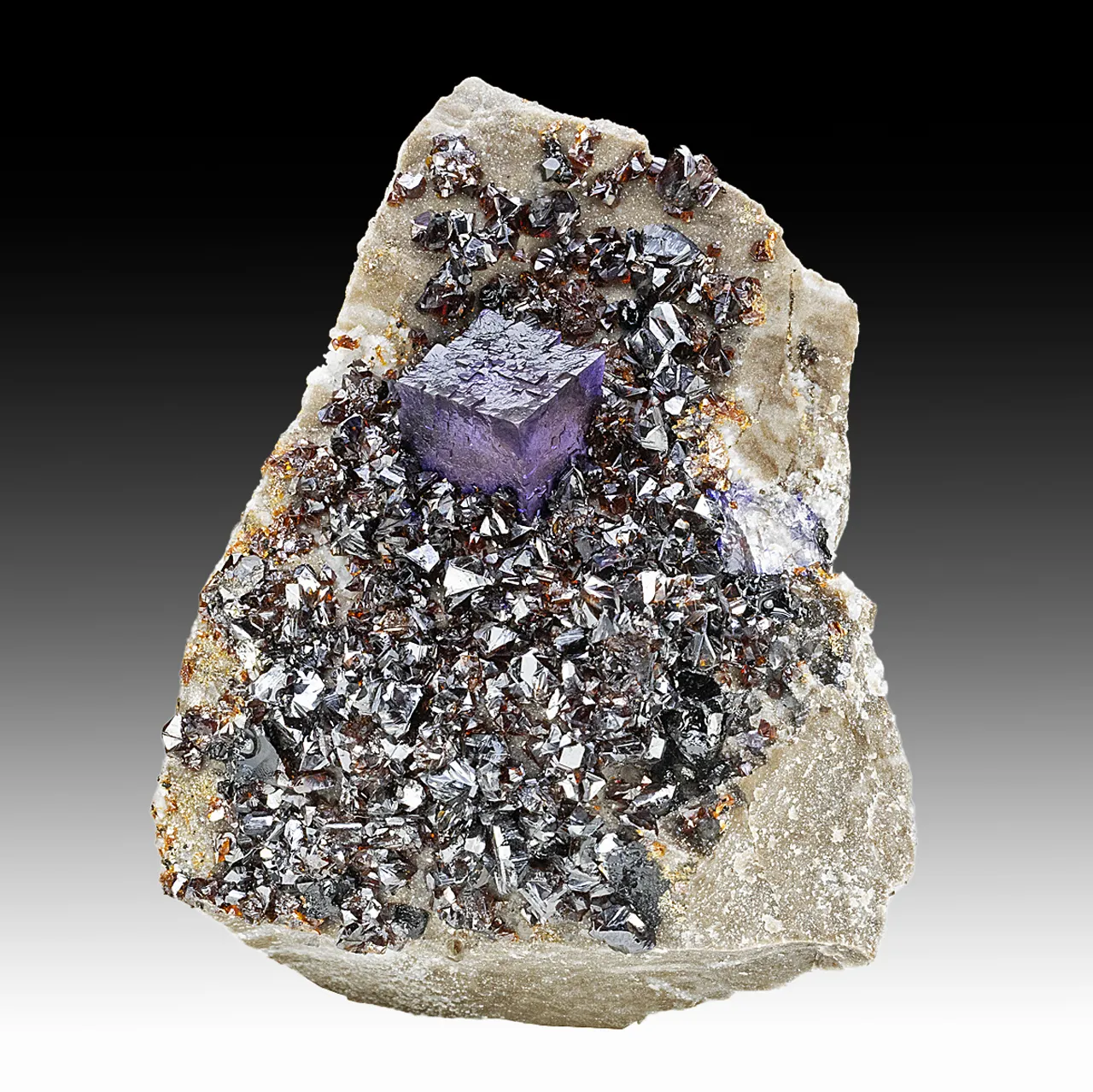 Fluorite with Sphalerite - image 1