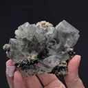 Fluorite with Sphalerite Ferroan Dolomite and Quartz - image 2