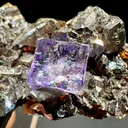 Fluorite With Sphalerite  Natural Mineral Specimen - image 4