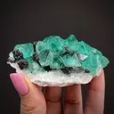 Fluorite with Sphalerite on matrix - image 1